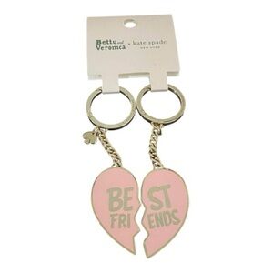 Betty x Veronica x Kate Spade Pink Best Friends Keychain Set
